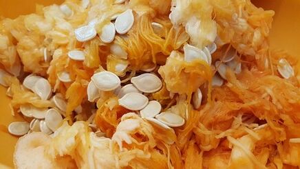 pulpe et graines de citrouille contre les parasites